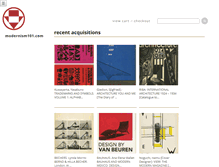 Tablet Screenshot of modernism101.com